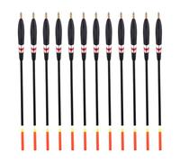 GAROZATION Fishing Floats Wood Bobbers 9.06In 12Pcs with High Buoyancy Thickened Tip for River Stream Lake Coarse Fishing Accessories