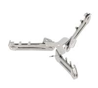 GAROZATION Folding Metal Gas Tank Support Bracket for Camping Tripod Stabilizer Rack with Base for Outdoor Canisters and Tanks