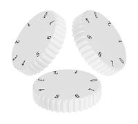 GAROZATION Fridge Thermostat Dial Replacement 3 Pieces Adjustable Freezer Temperature Control Knobs Compatible Refrigerator Brands 1.57X1.57X0.31 Inch Plastic Knobs for Home Appliance