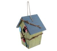 GAROZATION Garden Hanging Wooden Bird House Roof Creative Bird Nest for Outdoor Use for Garden Decoration