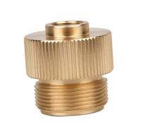 GAROZATION Gas Tank Adapter Copper Propane Camping Gas Canister Stove Connector Portable Outdoor Stove Valve Conversion Head Safety Cut off