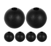 GAROZATION Gym Pulley Machine Cable Stopper Balls 6Pcs 40Mm Nylon Wire Rope End Stoppers with 8Mm Holes for Fitness Equipment