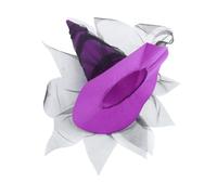 GAROZATION Halloween Costumes Accessory Adult and Boys and Girls Wicked Top Hat Realistic Flowers Baroque Style Party Hat