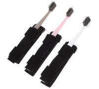 GAROZATION Hand Strap Cuff Toothbrush Aid for Elderly and Disabled, Universal Manual Toothbrush with Holder, Oral Care Assistive Tool for Seniors and Hand Impairment Random Color