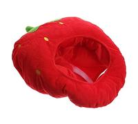 GAROZATION Headgear, Crazy Hat, Strawberry, Decorative, Fruit, Strawberry, Stuffed Toy, Costume, Cat Hat, Headband, Berry, First Birthday, Funny, Fruit, Candy, Pink, Cap, Chapeau, Lollies, Straw