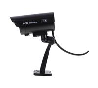 GAROZATION High Simulation Fake Cctv Camera Outdoor Surveillance Security Dummy for Home and Office Black Waterproof No Battery