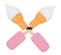 GAROZATION Ice Cream Hair Clips 4pcs for Girls Resin Hair Barrettes Adorable Playful Design Creating Hairstyles for Everyday Use