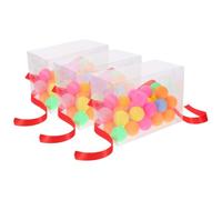 GAROZATION Interactive Shaking Pong Game 20 Mini Balls and Adjustable Straps, Plastic Box Set for Wedding Party Supplies and Team Bonding, 3 Sets for Boys and