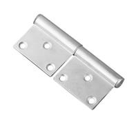 GAROZATION Iron Heavy Duty Lift-Off Hinges 5-Inch Flag Hinges Detachable Weldable Suitable for Burglary-Resistant Exterior Doors 1 Pair