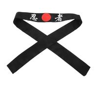 GAROZATION Japanese Samurai Headband Sweat Absorbing Breathable Fabric Exercise Head Band for Men Adjustable Comfortable for Karate Cooking and Costume Parties