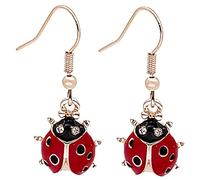 GAROZATION Ladybug Earrings for Girls Teen Girls Earrings Dangle for Teen Fashion Women Hook