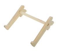 GAROZATION Laptop Stand Ergonomic Desktop Computer Holder for Home Office Durable Wood Base with Simple Design for Friends Family Fits Laptops Up