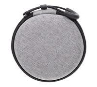 GAROZATION Large Capacity Earphone Case with Mesh Organizer for Data Cable Storage Shock Resistant Protective Earbud Carrying Bag for Chargers Disks and Accessories Portable Gray Design