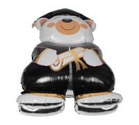GAROZATION Large Self-standing Brown Bear Foil Balloon Graduation Bear Decor Playful Academic Symbolism Eye Catching Party Centrepiece for Photo Shoot Backdrop