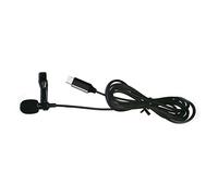 GAROZATION Lavalier Microphone Clip Mini Condenser Mic Type-c Phone Recording Microphone for Smartphone Live Streaming Interview Black