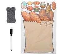 GAROZATION Magnetic Message Board Assorted Colour with PVC Material for Fridge and Leaves No Residue Feature Schedule Whiteboard and Can Be Attached to Computer Suitable for School