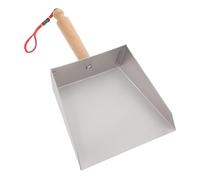 GAROZATION Mini Broom Handle Dustpan for Desktop Cleaning Household Small Dustpan Iron Cleaning Pan for Home and Car Dusting