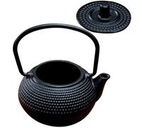 GAROZATION Mini Cast Iron Tea Kettle Vintage Style Black Retro Decorative Mini Tea Ware for Household Scene Layout and Collection