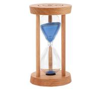 GAROZATION Mini Sand Timer Hourglass 5-Minute Wooden Sandglass for Boys and Bathroom Timer to Encourage Daily Toothbrushing Habits