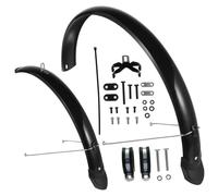 GAROZATION Mountain Bike Mudguards Full Coverage Front and Rear for 27.5' Tires Extended Length Adjustable Bicycle Mud Guards Tire Protector for Off-road Cycling and Commuting