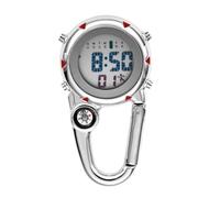 GAROZATION Multifunctional Clip Carabiner Quartz Watch with Luminous Face and Compass for Paramedics Nurses Doctors Outdoor Activities Hiking Running