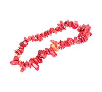 GAROZATION Natural Crystal Stone Bracelet for Women Red Coral Wrist Chain Jewelry Fashionable Bohemian Style Wristband Pisces and Daily Wear and Accessory
