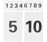 GAROZATION Number Digital Cards 1-10 Plastic Table Number Cards for Travel and Luggage Identification 10 Pieces Lightweight and Convenient