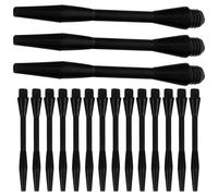 GAROZATION Nylon Dart Shafts 50 Pieces Black 48Mm Medium Length 2Ba Threaded Replacement Stems for Steel and Soft Tip Darts Suitable for Indoor and Outdoor Games