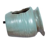 GAROZATION Outdoor Waterfall Ceramic Jar Fountain Pot for Garden and Indoor Decor Circulating Water Flow Feature Mini Blue Fish Accessory Ancient Style Decoration