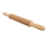 GAROZATION Pasta Rolling Pin Wooden Noodle Cutter Roller with Comfortable Grip for Baking Pastry Pizza Handmade Noodles Kitchen Tool