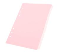 GAROZATION Pink A5 Binder Dividers 6 Pack with Tabs and 6 Holes for Daily Planner and Project Notebook