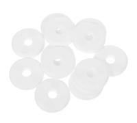 GAROZATION Plastic Split Radiator Pipe Covers 12Pcs 10Mm White Flange Collar for Heating and Shower Pipes Bathroom Use