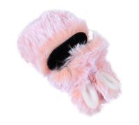 GAROZATION Plush Cartoon Rabbit Ear Wireless Earphone Case Soft Protective Cover Compatible with Airpods Pro Cute Fluffy Pink Earbuds Carrying Case for Women and Teens