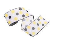 GAROZATION Polyester Busy Bee Ribbon with Charming Dots Design, Versatile Use for Decorative Purposes and Present Wrapping, for DIY Enthusiasts and Crafting Projects