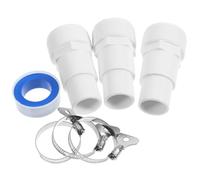 GAROZATION Pool Hose Adapter Connector Excellent Compatibility and Simple Installation for Filter Pumps Replacement, Made of Sturdy Pp and Stainless Steel, Ratio 1.25"-1.50" for Swimming