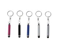 GAROZATION Portable Capacitive Stylus Pen Keychain 5 Pieces Set Non-Slip Grip for Use Phones and Tablet Touch Screens