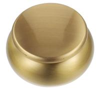 GAROZATION Portable Copper Cremation Urn for Ashes and Jewelry with Good Sealing Performance, Golden Small Canister Suitable for Cemeteries and Homes, Simple and Generous Design
