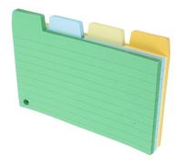 GAROZATION Portable Memo Pad 100 Sheets Small Lined Note Paper for Daily Organization and Study Four-Color Index and Bookmark for Office and School