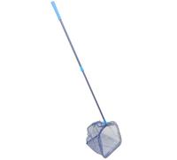 GAROZATION Portable Ping-pong Ball Picker Telescopic Aluminium Alloy Rod and Blue Polyester Net, Lightweight Table Tennis Ball Collector for Indoor and Outdoor Use