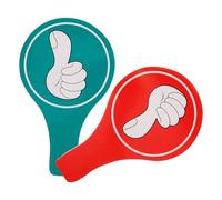 GAROZATION Portable Voting Paddle Set with Comfortable Foam Board Material, Practical Handheld Thumb up Thumb down Paddles for Classroom and Most Occasions, for Teacher Judging and Student