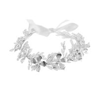 GAROZATION Princess Floral Rhinestone Headband for Women Handmade Bridal Hair Accessory with Dazzling Rhinestones Sturdy Flower Construction for Weddings Proms and Special Occasions