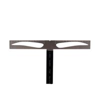 GAROZATION Professional Eyebrow Stencil Kit Metal Three-point Ruler Portable and Easy to Carry Eyebrow Measuring Tool for Makeup and Tattoos Stylists on A Trip