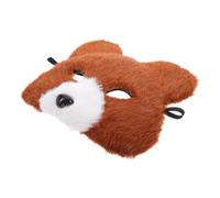 GAROZATION Realistic Brown Bear Dressup Mask for Halloween Cosplay and Masquerade Parties Plush Animal Headgear with Comfortable Fit Lightweight and Authentic Costume Accessory for Adults
