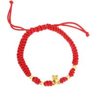 GAROZATION Red String Bracelet for Protection Women Adjustable Braided Rabbit Wristlet Handmade Thread Bracelet Suitable for Zodiac Year of the Rabbit Jewelry