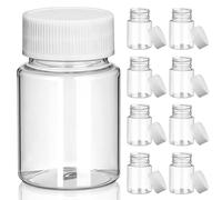 GAROZATION Refillable Travel Bottles with Screw Top Caps 12pcs 50ml Lightweight Pet Small Containers for Daily Routine and Camping Storage