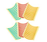 GAROZATION Reflective Pressure Gauge Adhesive Decals 60Pcs Quarter Circle Color-Coded Labels Red Yellow Green for Maintenance Safety and Pressure Range Identification