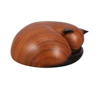 GAROZATION Resin Cat Urn for Pet Ashes in Sleeping Pose, Elegant and Heartwarming Keepsake for Cat Owners, Resists Fading and Deforming, Suitable for Bookshelves or Entryway Tables