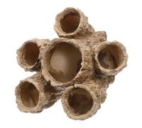 GAROZATION Resin Succulent Plant Pot with Drainage Lightweight Artificial Stump Planter for Cactus and Bonsai Tree Root-shaped Driftwood Style Container for Indoor Outdoor Gardening