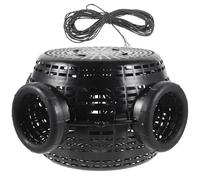 GAROZATION Reusable Plastic Fishing Trap Cage for Shrimp Crawfish Crab and Lobster Portable Lightweight Fish Net with Mesh and Rope Bait Saving for River and Sea Catching