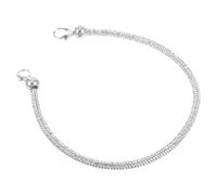 GAROZATION Rhinestone Bag Strap Chain for Satchel and Purse Replacement, Silver Short Shoulder Strap with Lobster Clasp, 60cm, Easy to Match and Sparkling Elegance for Formal Parties